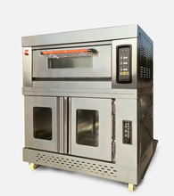 将图片加载到图库查看器,Factory price Combination baking oven electric gas pizza bread oven machine automatic 8 trays croissant dough proofer machine