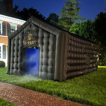 Charger l'image dans la galerie, 10m 210D Oxford Night Club Party Blow Up Tent Outdoor Party Disco Black Inflatable Nightclub Led Cube Tents