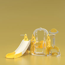 将图片加载到图库查看器,Children Plastic Swing Slide Toys Indoor Playground 3 In 1 baby Slide Swing Set ECO-friendly Plastic slide indoor playroom