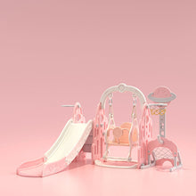 将图片加载到图库查看器,Children Plastic Swing Slide Toys Indoor Playground 3 In 1 baby Slide Swing Set ECO-friendly Plastic slide indoor playroom
