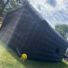 Charger l'image dans la galerie, 10m 210D Oxford Night Club Party Blow Up Tent Outdoor Party Disco Black Inflatable Nightclub Led Cube Tents