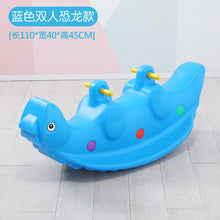 将图片加载到图库查看器,Kindergarten indoor and outdoor plastic giraffe seesaw double rocking horse baby rocking horse children's seesaw