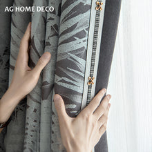 将图片加载到图库查看器,New Embossed Curtain Home Soundproof Blackout Curtain Cotton Linen material