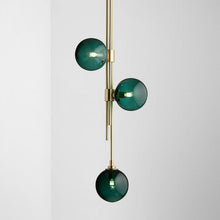 将图片加载到图库查看器,Nordic postmodern minimalist creative light luxury line glass chandelier
