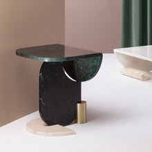 将图片加载到图库查看器,Designer marble small coffee table creative personality special-shaped corner table