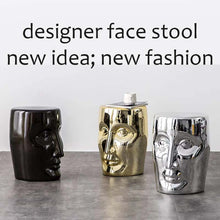 将图片加载到图库查看器,modern design furniture face ceramic stool