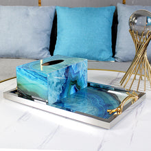 将图片加载到图库查看器,Stainless steel tray soft modern minimalist metal creative decoration