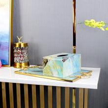 将图片加载到图库查看器,Rectangular home living room high-end luxury tea cup storage tray