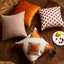 将图片加载到图库查看器,Dot geometric solid color mixed square cushion pillowcase