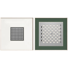 将图片加载到图库查看器,Modern minimalist green geometric decorative painting