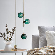 将图片加载到图库查看器,Nordic postmodern minimalist creative light luxury line glass chandelier