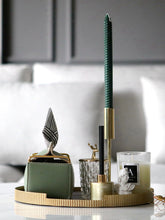 将图片加载到图库查看器,Modern and simple dark green glass vase simulation floral set