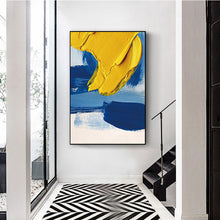 将图片加载到图库查看器,Simple modern abstract brush background wall painting