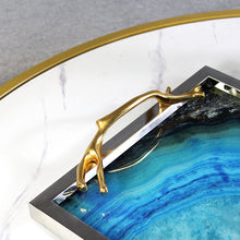 将图片加载到图库查看器,Stainless steel tray soft modern minimalist metal creative decoration