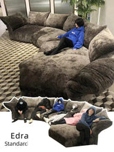 将图片加载到图库查看器,Italian petal sofa designer special-shaped multifunctional fabric corner light luxury sofa