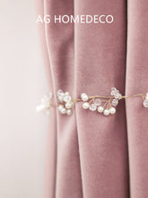 Cargar imagen en el visor de la galería, Light luxury Nordic velvet Morandi grey powder meat powder cornel powder curtain