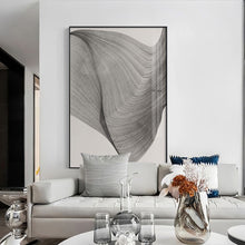 将图片加载到图库查看器,Modern minimalist black and white abstract line porch decorative painting