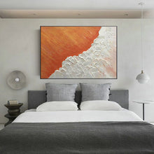 将图片加载到图库查看器,Modern minimalist abstract background wall decoration painting magic orange