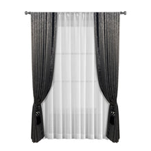 将图片加载到图库查看器,thickened cotton linen blackout curtains