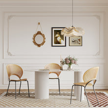 将图片加载到图库查看器,French light luxury pure white island dining table against the wall matching