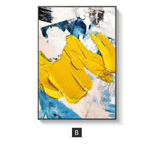 将图片加载到图库查看器,Simple modern abstract brush background wall painting