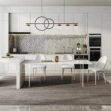 将图片加载到图库查看器,Light luxury acrylic transparent suspended slate dining table