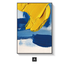 将图片加载到图库查看器,Simple modern abstract brush background wall painting