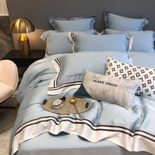 将图片加载到图库查看器,Nordic 100's solid embroidery Tencel four-piece bedding