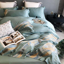 将图片加载到图库查看器,Nordic 100's solid embroidery Tencel four-piece bedding
