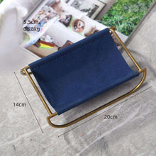 Carregar imagem no visualizador da galeria, Light luxury portable newspaper and magazine rack leather magazine rack