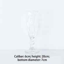 将图片加载到图库查看器,Diamond Color Champagne Beer Cocktail Glass Wine Glass Goblet Juice Glass
