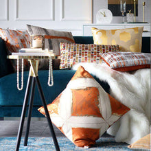 Carregar imagem no visualizador da galeria, Light luxury orange jacquard pillow home soft cushion