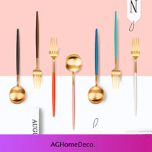 Carregar imagem no visualizador da galeria, Stainless Steel 304 Portuguese Cutlery Four-piece suit Steak Knife Fork Spoon