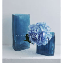 将图片加载到图库查看器,Modern green blue glass vase creative geometric flower