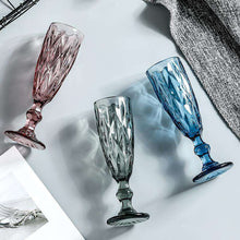 将图片加载到图库查看器,Diamond Color Champagne Beer Cocktail Glass Wine Glass Goblet Juice Glass