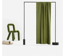 将图片加载到图库查看器,Light luxury Dark green Olive Green series velvet curtain