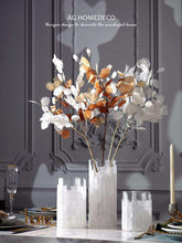 Carregar imagem no visualizador da galeria, European-style modern spar glass vase simulation floral set