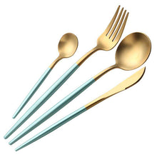 Carregar imagem no visualizador da galeria, Stainless Steel 304 Portuguese Cutlery Four-piece suit Steak Knife Fork Spoon