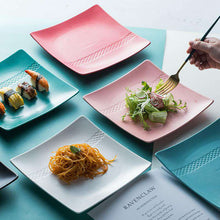 将图片加载到图库查看器,8 inch diamond pattern square plate Sugar color