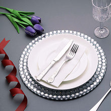 将图片加载到图库查看器,Wedding Diamond mirror plate, diamond plate, mirror plate, glass decorative plate