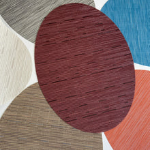Carregar imagem no visualizador da galeria, PVC oval placemat American stylish table mat
