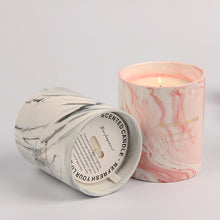 Cargar imagen en el visor de la galería, Exquisite Marbled Ceramic Cup Aromatherapy Candle