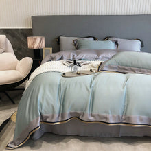 将图片加载到图库查看器,Nordic 100's solid embroidery Tencel four-piece bedding