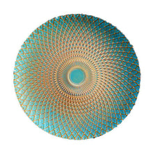 Charger l'image dans la galerie, Electroplating glass plate ins tableware hotel supplies plate emerald sparkle