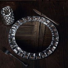 将图片加载到图库查看器,AGHomeDeco Diamond mirror glass plate fruit plate steak plate