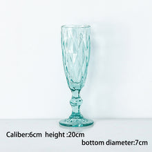 将图片加载到图库查看器,Diamond Color Champagne Beer Cocktail Glass Wine Glass Goblet Juice Glass