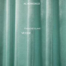 将图片加载到图库查看器,Light luxury Dark green Olive Green series velvet curtain
