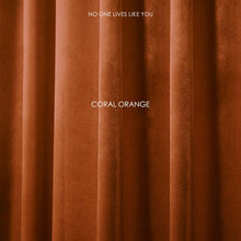 将图片加载到图库查看器,Light luxury velvet curtains Hermes orange velvet fabric