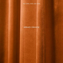 将图片加载到图库查看器,Light luxury velvet curtains Hermes orange velvet fabric