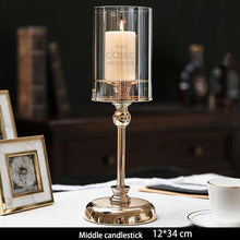 将图片加载到图库查看器,European style home retro candlelight candlestick